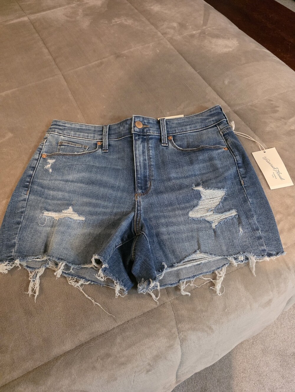 Universal Thread Distressed Blue Denim Shorts